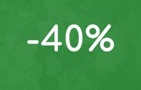 - 40%