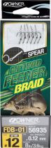 Вързани куки Owner METHOD FEEDER SPEAR BRAID - FDB-01