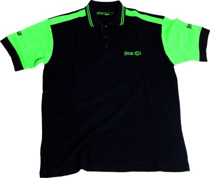 Тениска с яка Sensas BLACK & GREEN POLO
