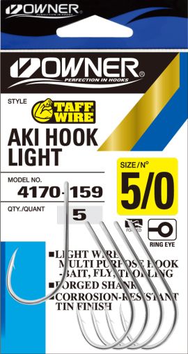 Куки Owner AKI HOOK LIGHT - 4170 TIN