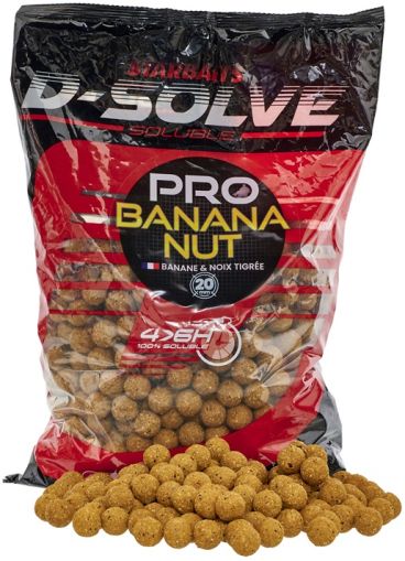 Бързоразтворими топчета Starbaits D-SOLVE BANANA NUT 2.5KG