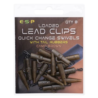 Клипсове ESP LOADED LEAD CLIPS CAMO BROWN