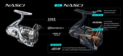 Макара Shimano NASCI FD 2500SHG