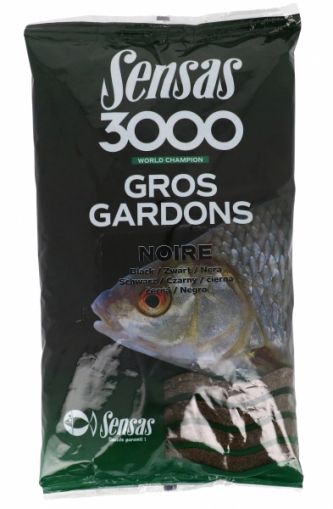 Захранка Sensas 3000 - GROS GARDONS NOIRE 1KG