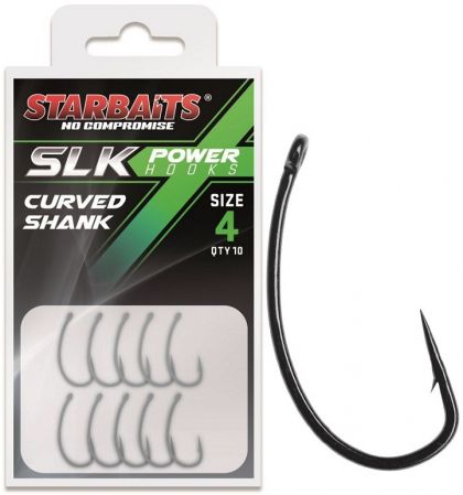 Куки Starbaits Power Hook Coated CURVED SHANK