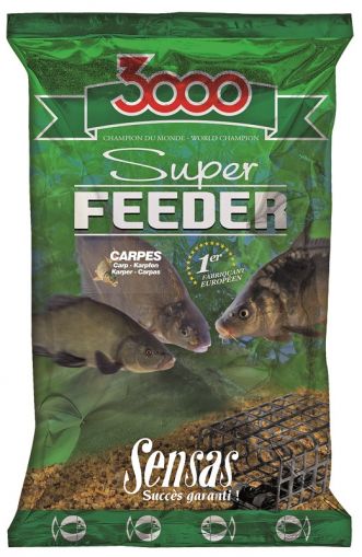 Захранка Sensas 3000 SUPER FEEDER - CARP 1KG