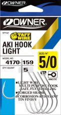 Куки Owner AKI HOOK LIGHT - 4170 TIN
