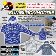 Блуза с качулка Owner SUN BLOCK HOODIE BLUE UPF50+